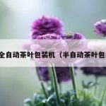 进口全自动茶叶包装机（半自动茶叶包装机）