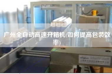 广州全自动高速开箱机(如何提高包装效率)