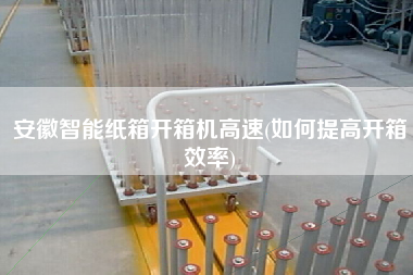 安徽智能纸箱开箱机高速(如何提高开箱效率)