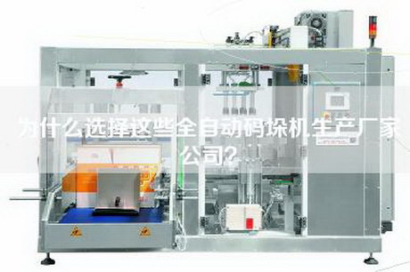 为什么选择这些全自动码垛机生产厂家公司？