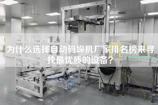 为什么选择自动码垛机厂家排名榜来寻找最优质的设备？