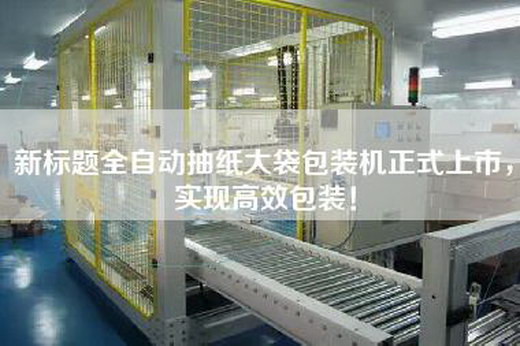 新标题全自动抽纸大袋包装机正式上市，实现高效包装！