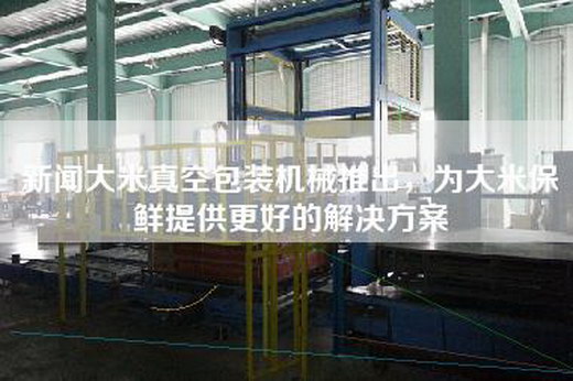 新闻大米真空包装机械推出，为大米保鲜提供更好的解决方案