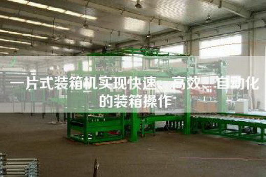 一片式装箱机实现快速、高效、自动化的装箱操作
