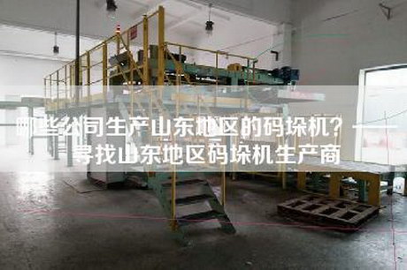 哪些公司生产山东地区的码垛机？——寻找山东地区码垛机生产商