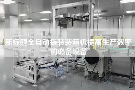 新标题全自动袋装装箱机提高生产效率的必备设备