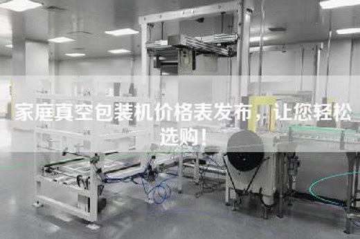 家庭真空包装机价格表发布，让您轻松选购！