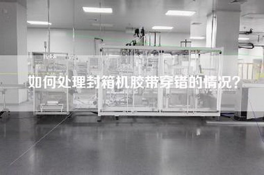 如何处理封箱机胶带穿错的情况？
